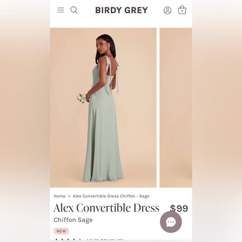 Birdy Grey Alex Convertible Dress | Sage, Sz L